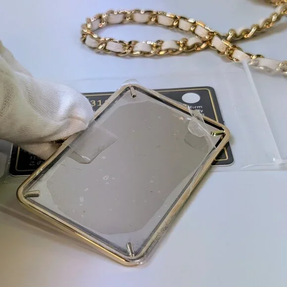 Chanel White Caviar Leather Mini Top Handle Vanity Case - Picture 13 of 16